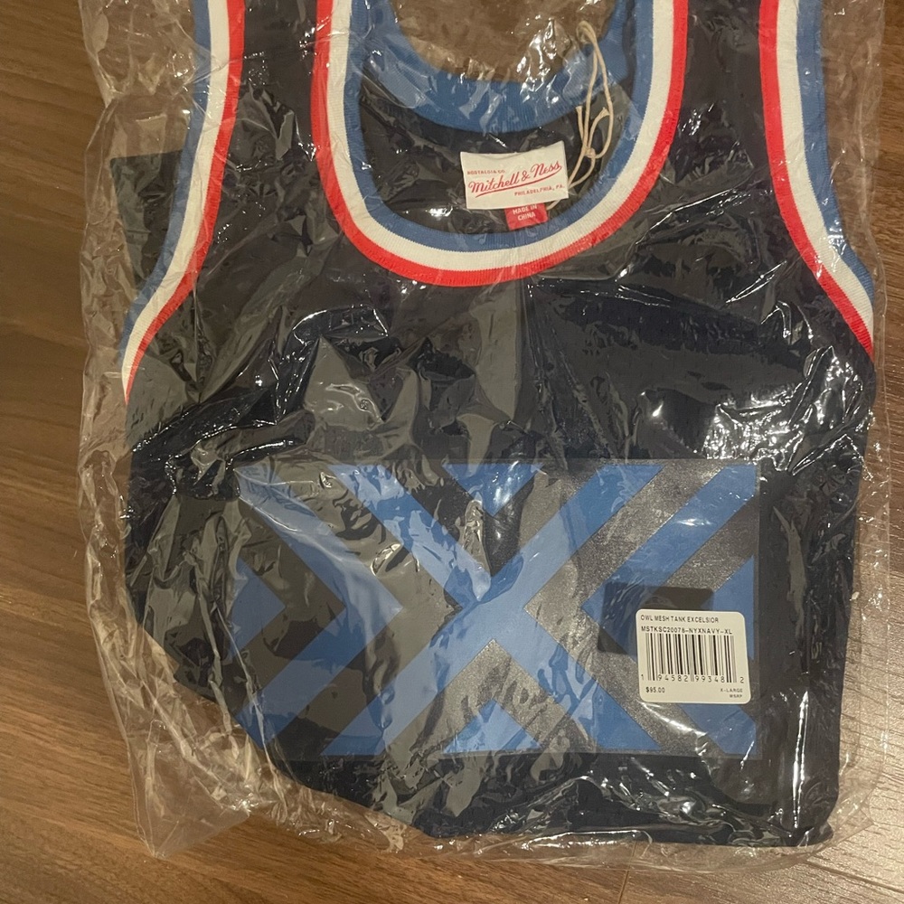 Mitchell & Ness Mens Tank Top Owl New York Excelsior Overwatch League Size XLARG